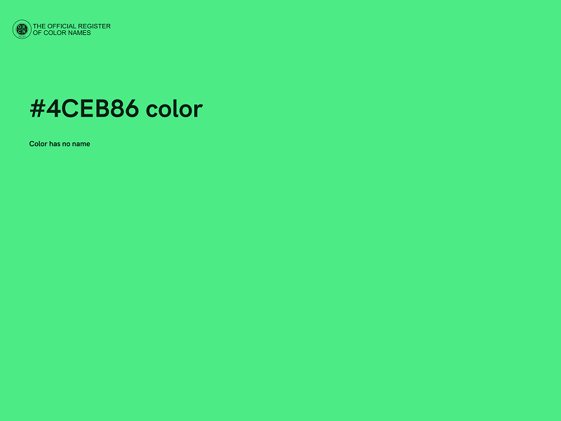 #4CEB86 color image