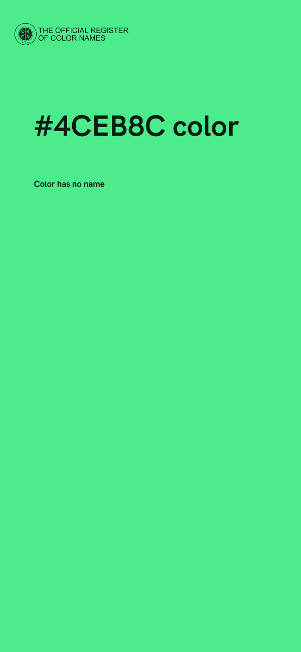 #4CEB8C color image
