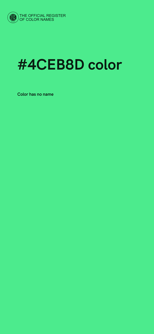 #4CEB8D color image