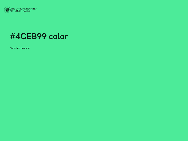 #4CEB99 color image