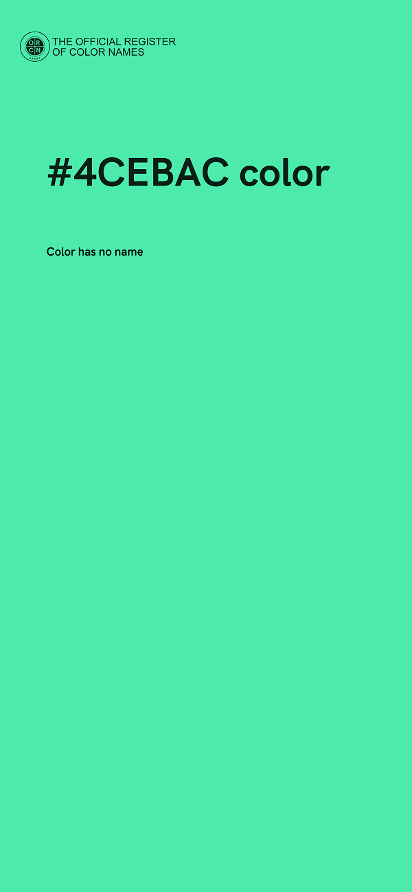 #4CEBAC color image