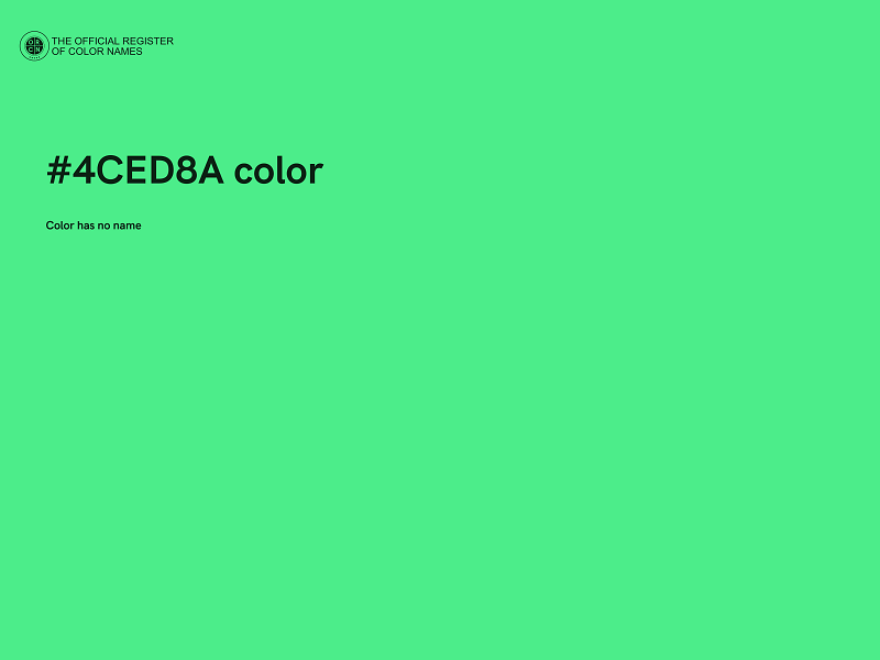 #4CED8A color image
