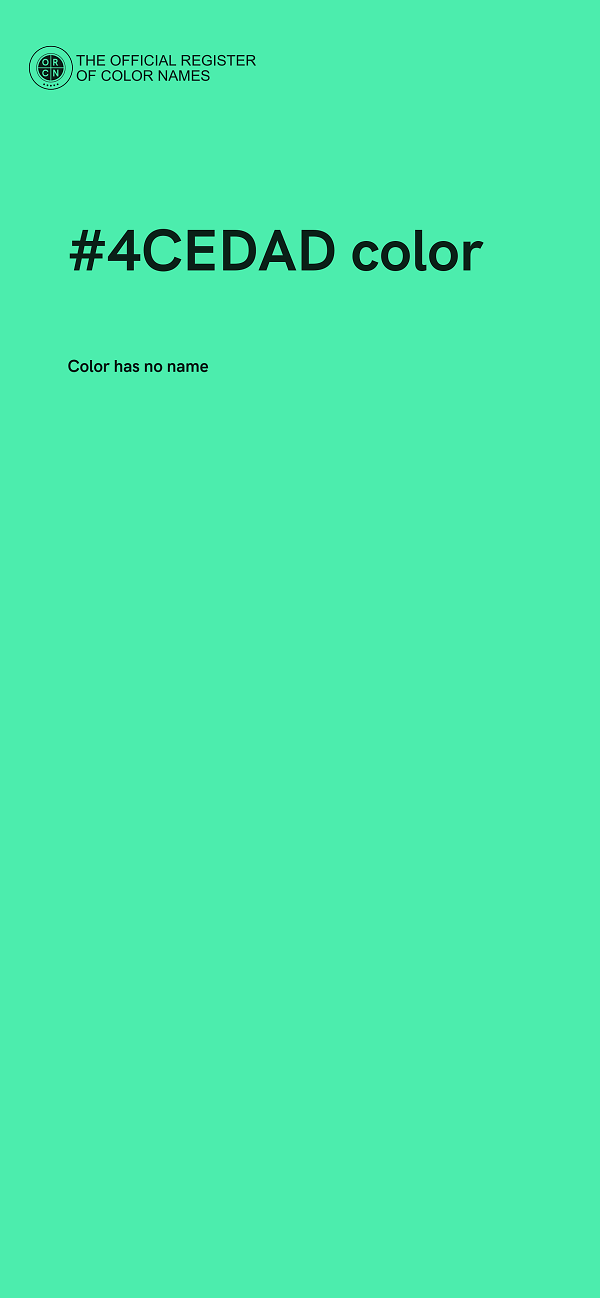 #4CEDAD color image