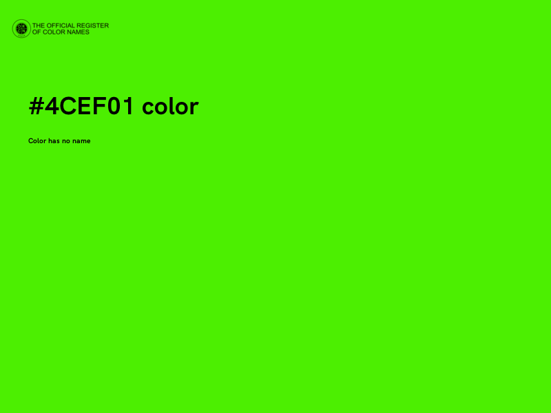 #4CEF01 color image