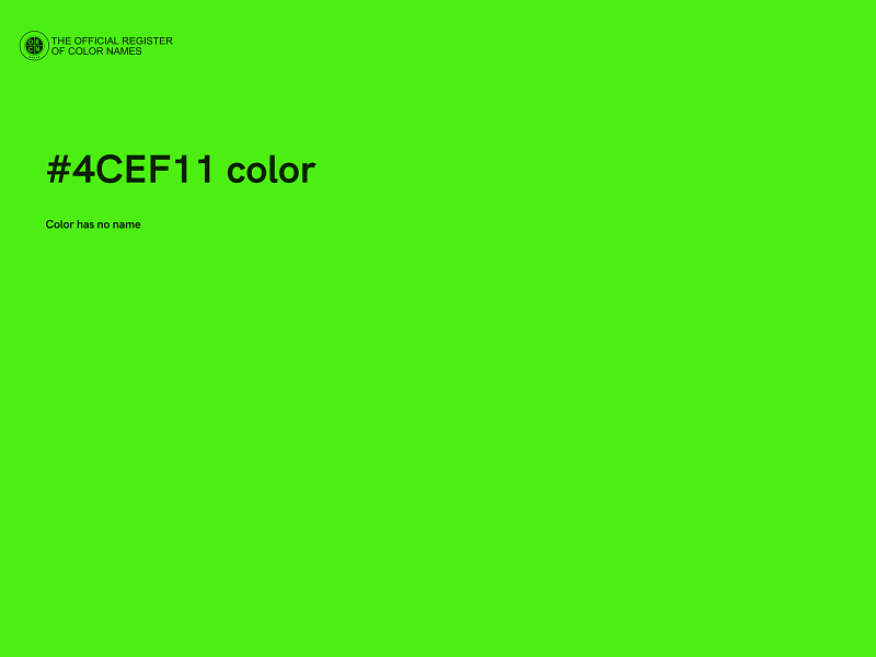 #4CEF11 color image