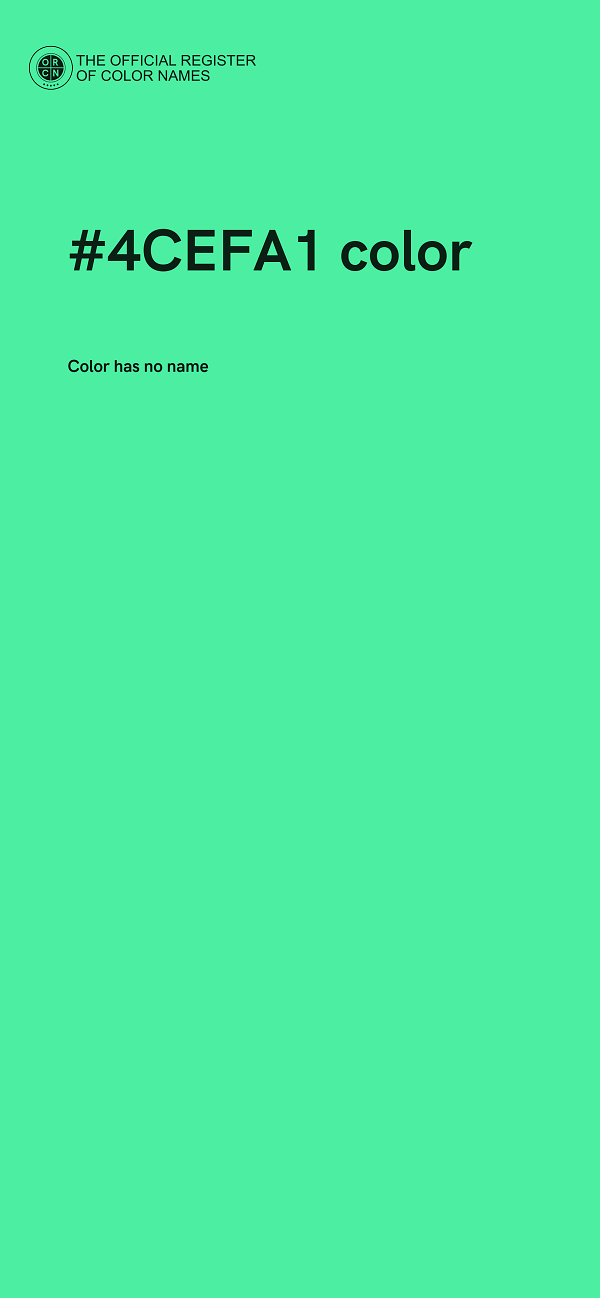 #4CEFA1 color image