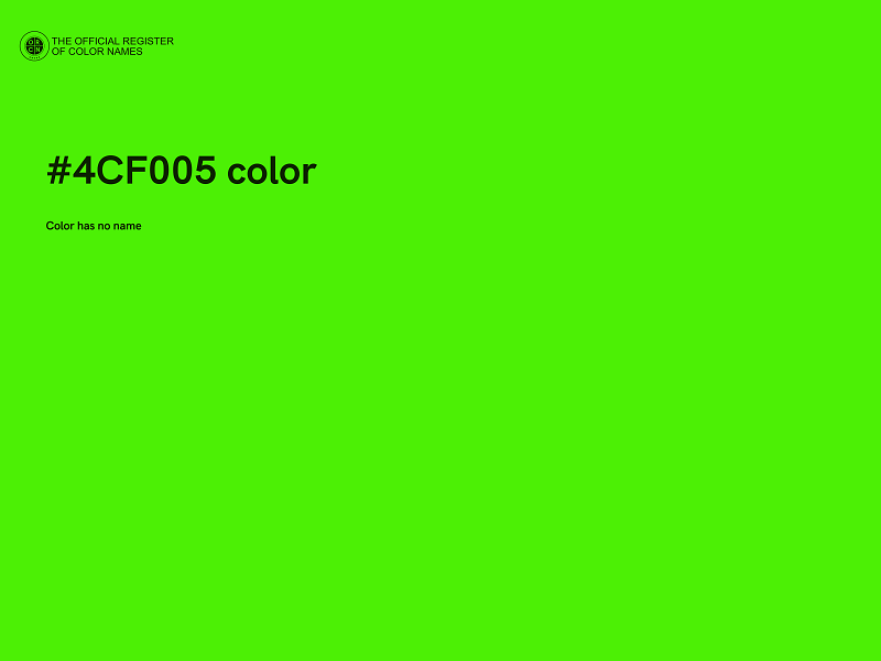 #4CF005 color image