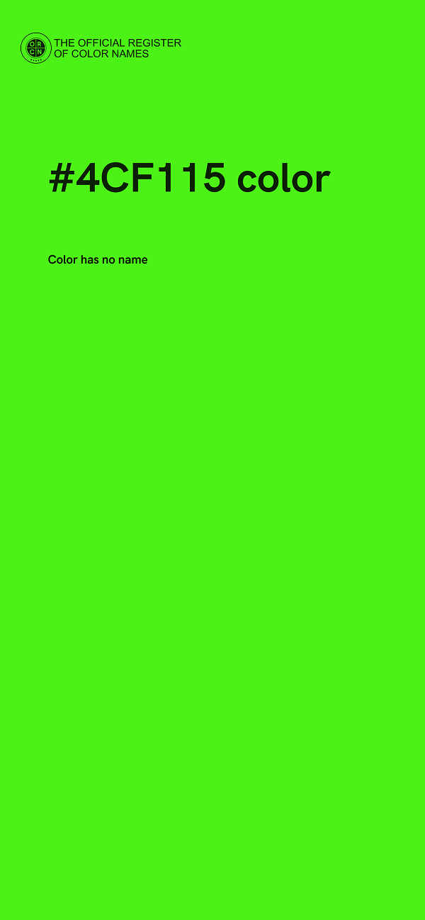 #4CF115 color image