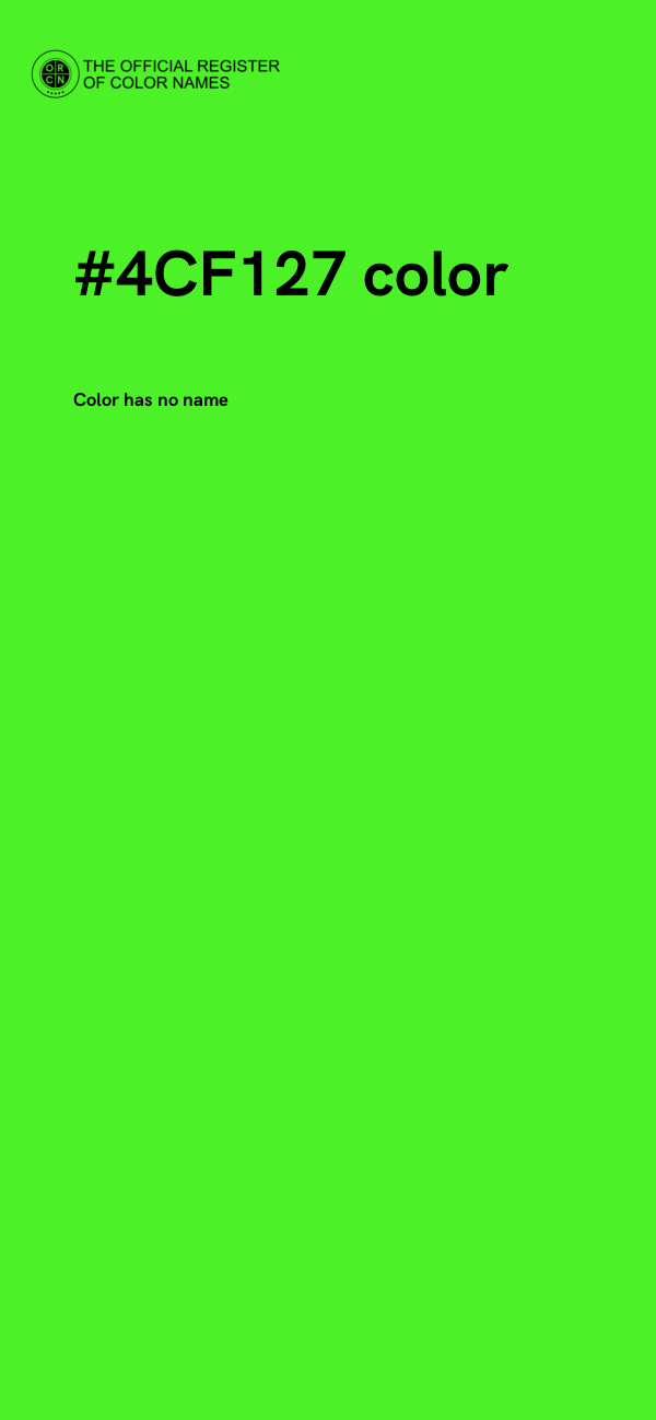 #4CF127 color image