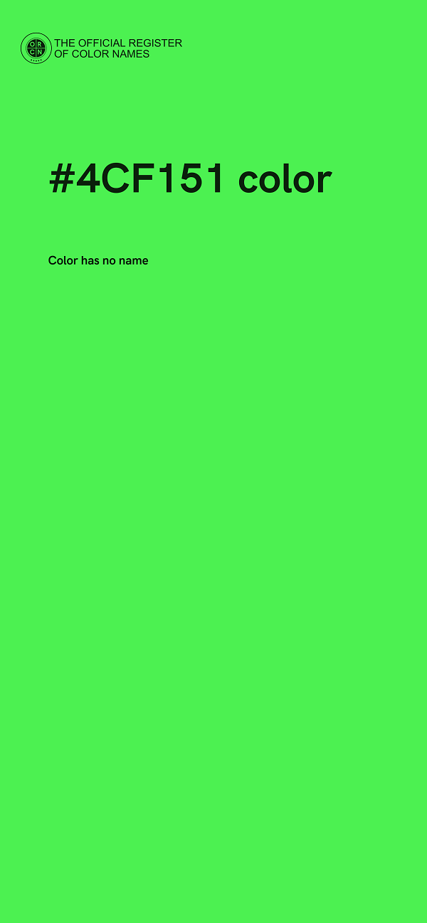 #4CF151 color image