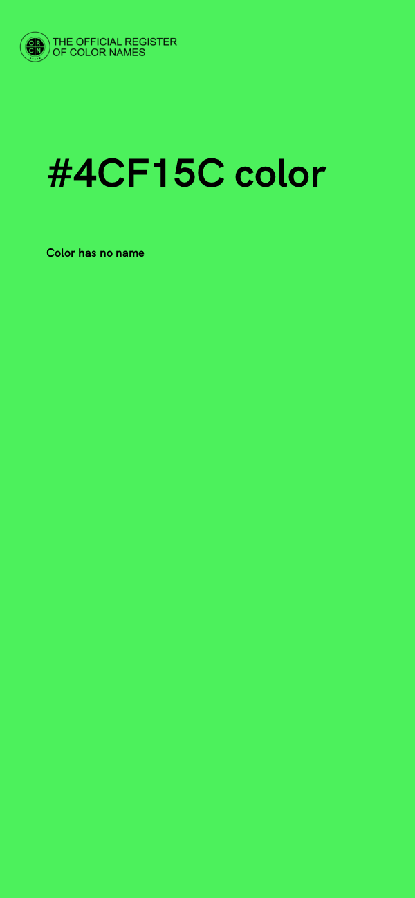 #4CF15C color image