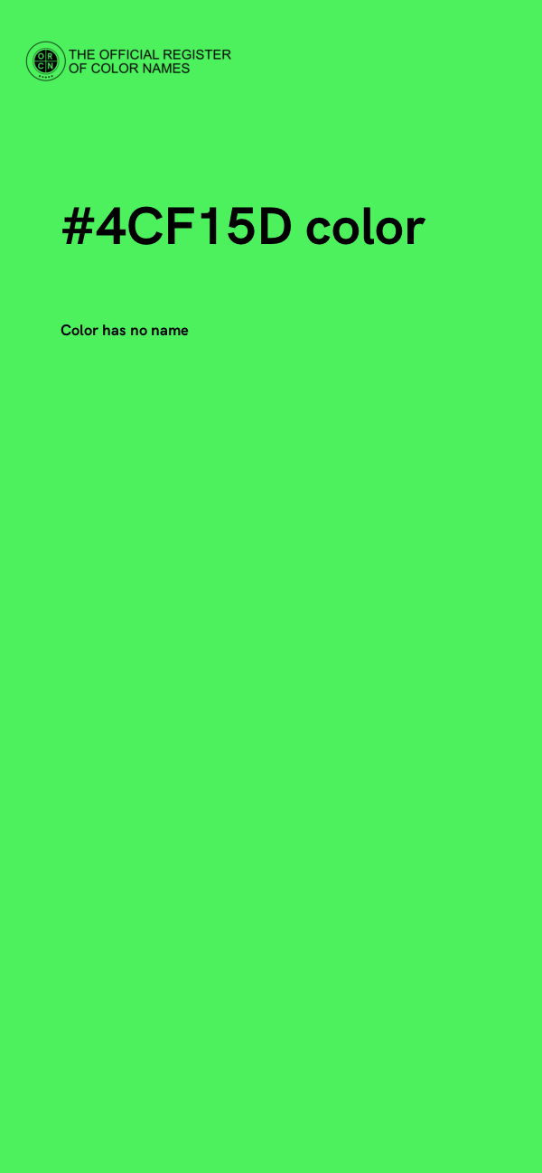 #4CF15D color image