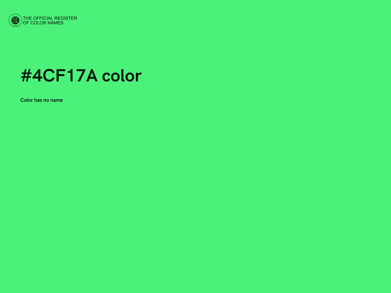#4CF17A color image