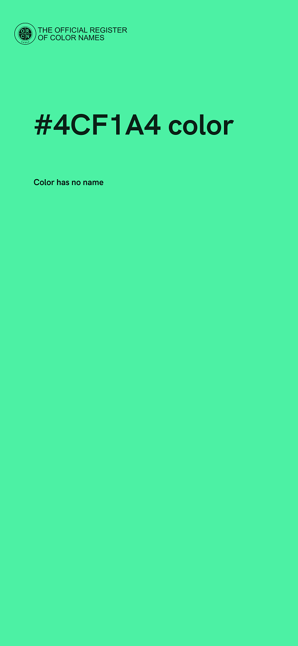#4CF1A4 color image