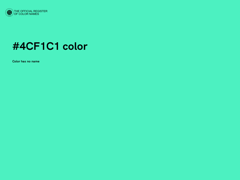 #4CF1C1 color image
