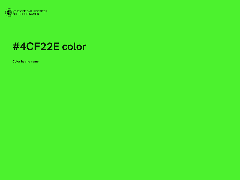 #4CF22E color image