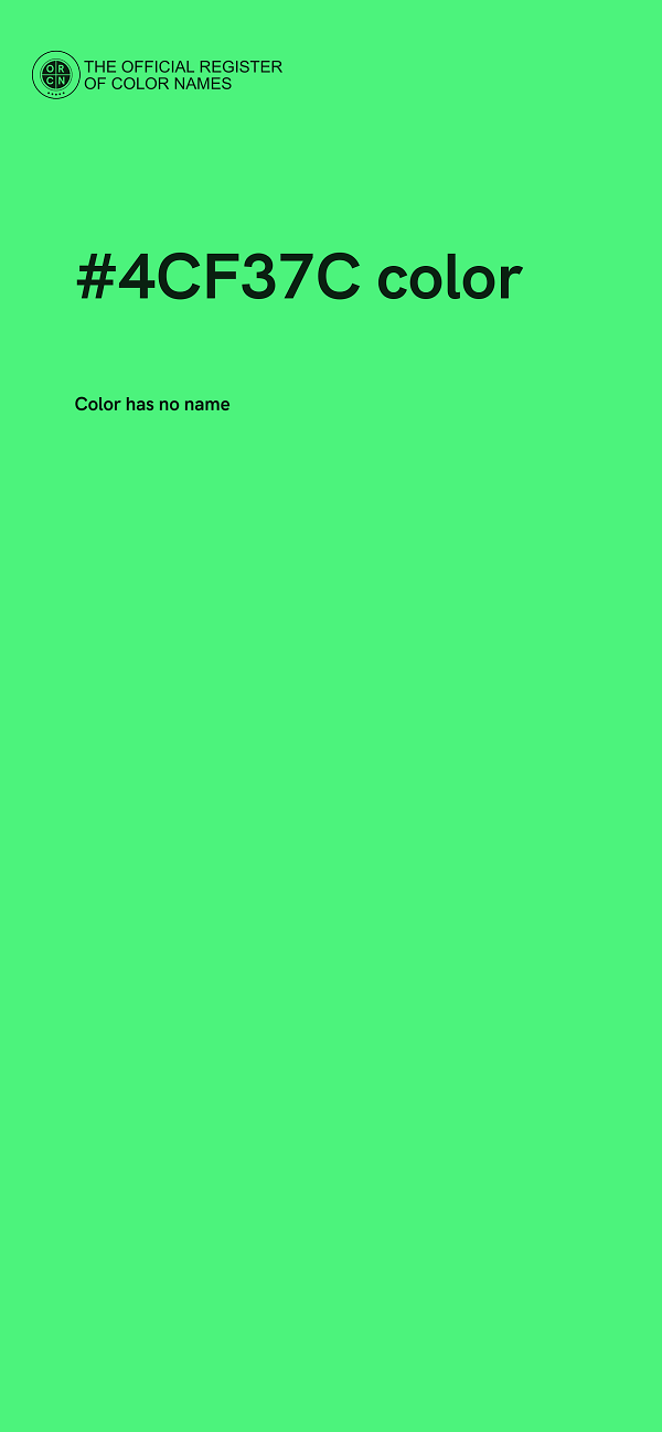 #4CF37C color image