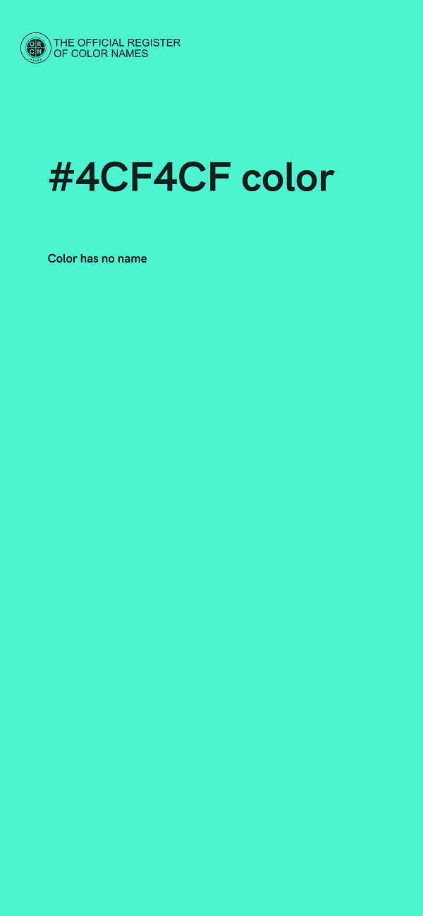 #4CF4CF color image