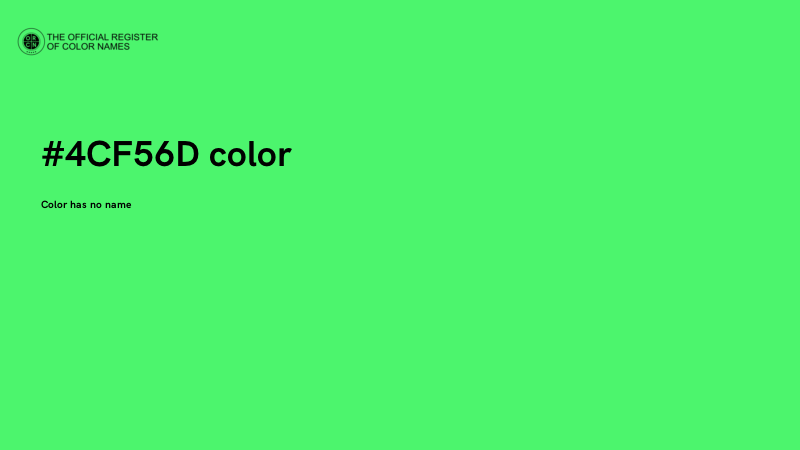 #4CF56D color image
