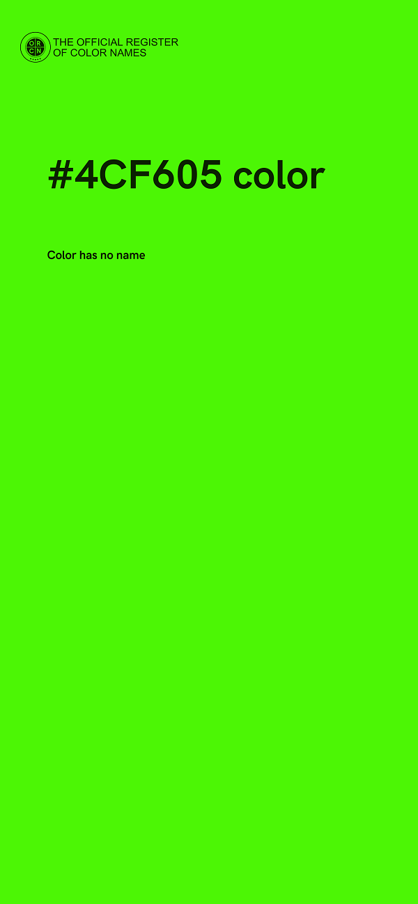 #4CF605 color image
