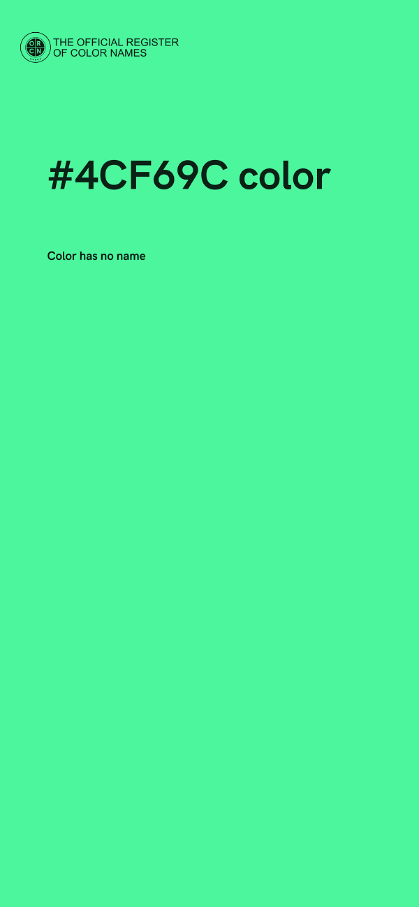 #4CF69C color image