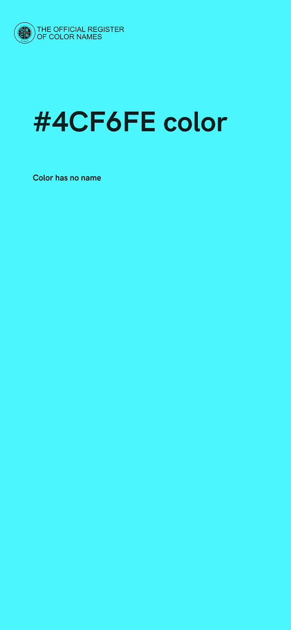 #4CF6FE color image