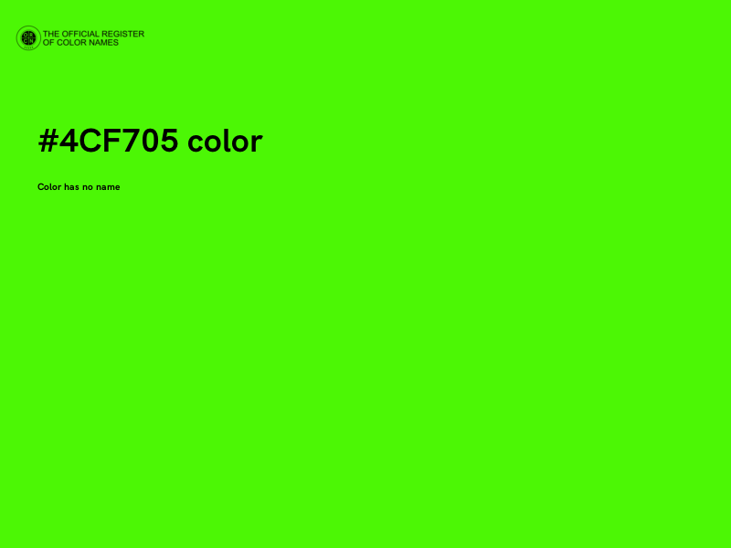 #4CF705 color image