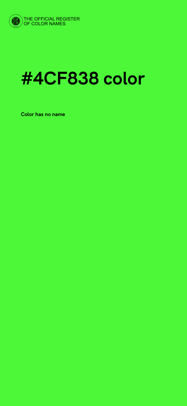 #4CF838 color image