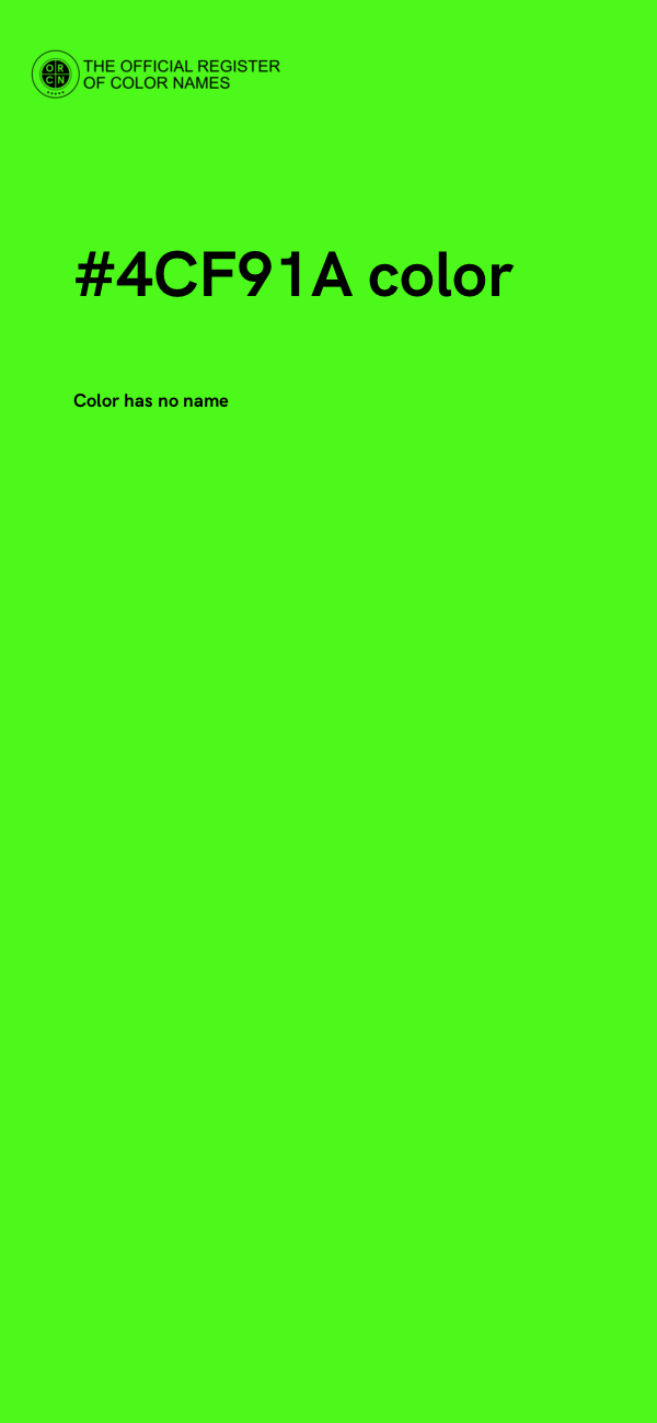 #4CF91A color image