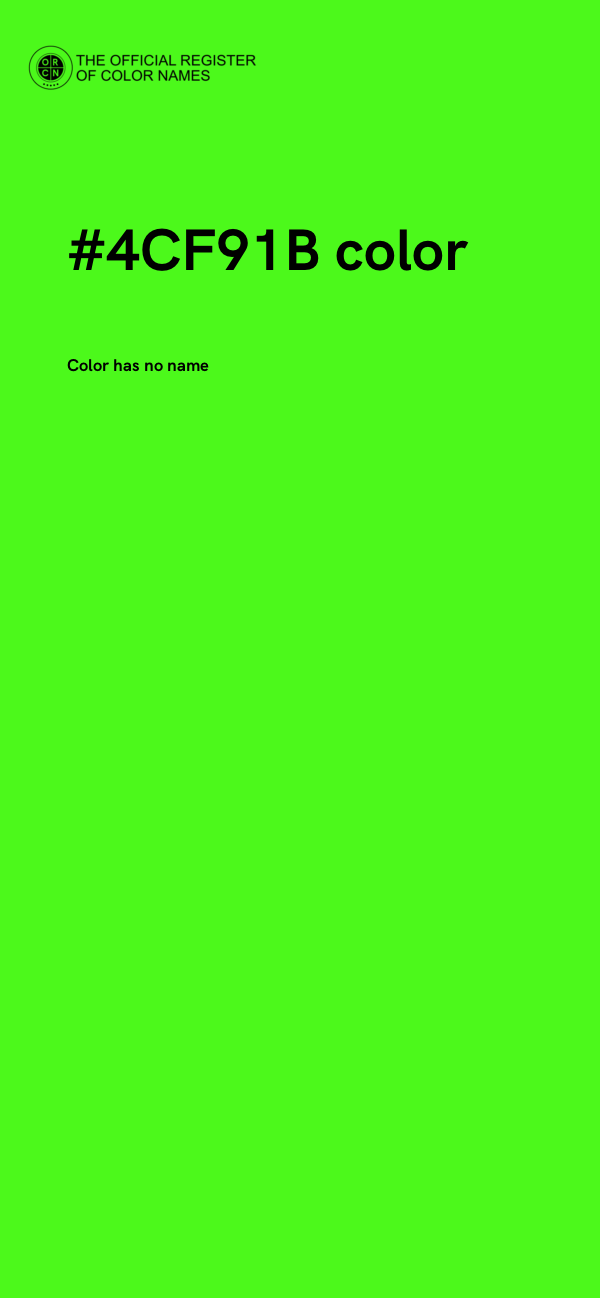 #4CF91B color image