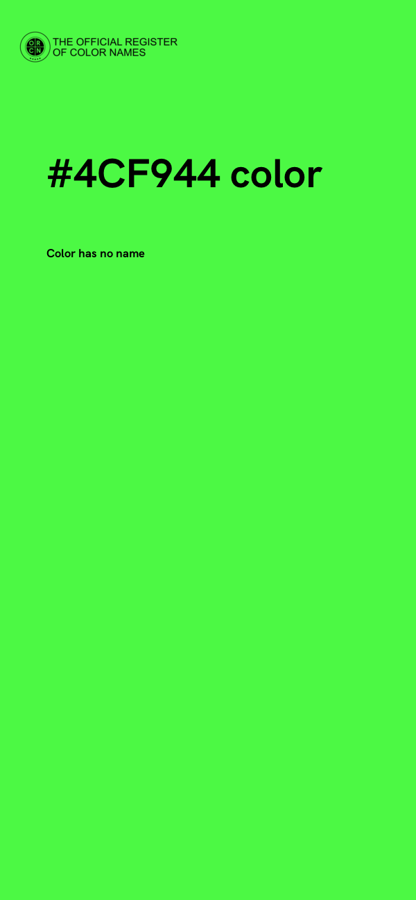 #4CF944 color image