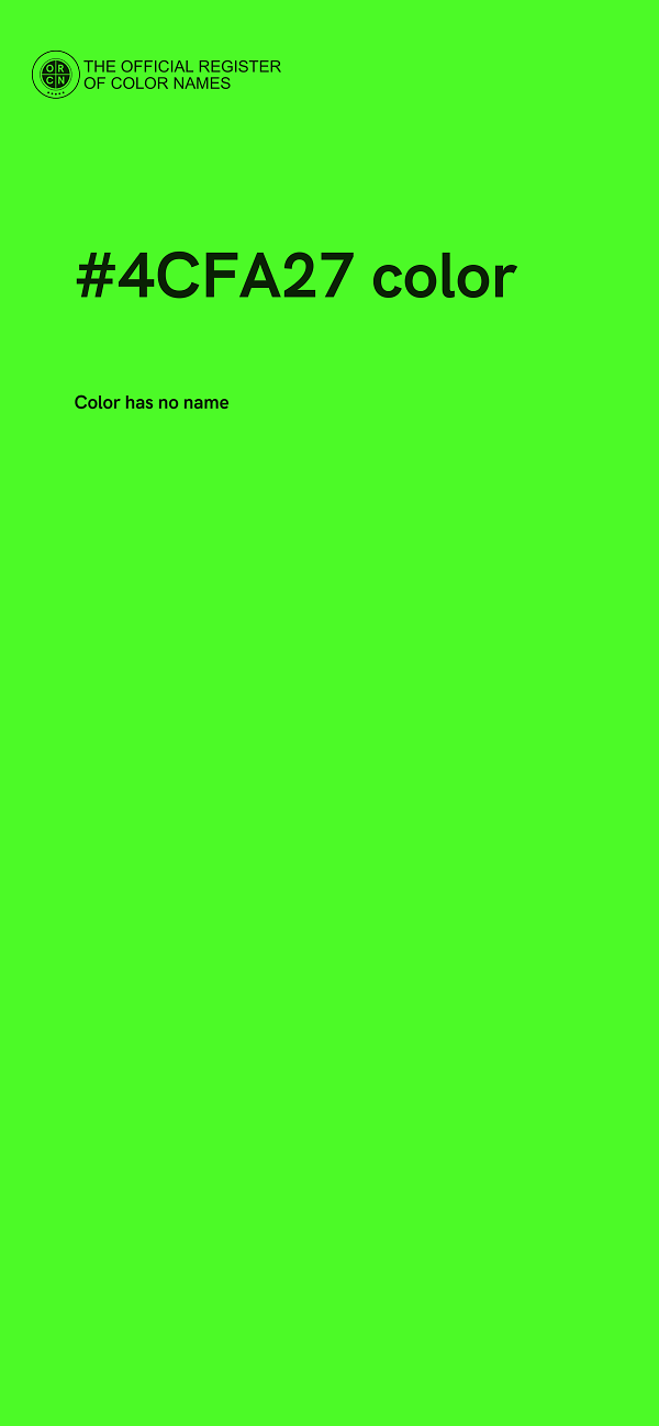 #4CFA27 color image