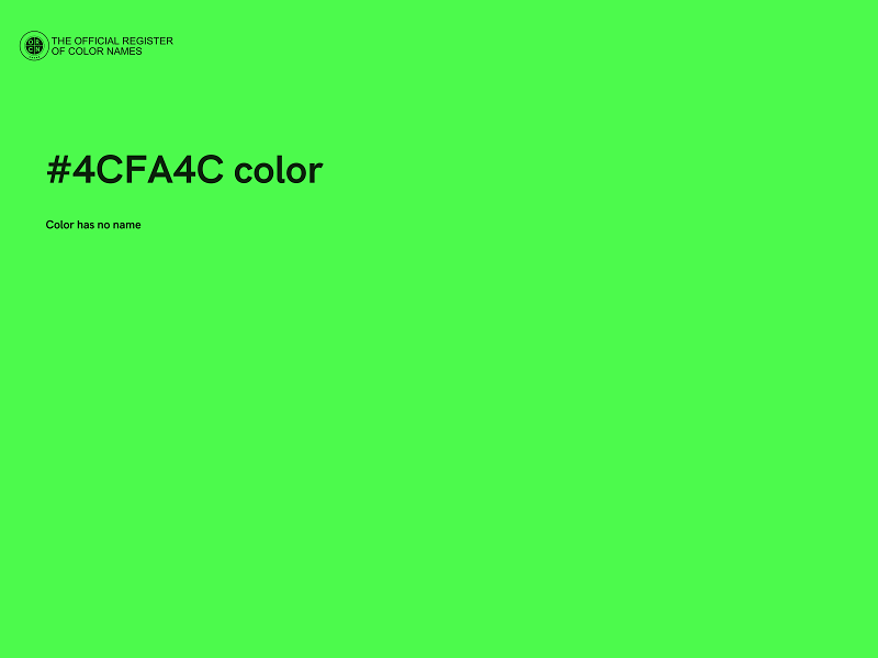 #4CFA4C color image