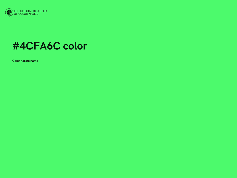 #4CFA6C color image