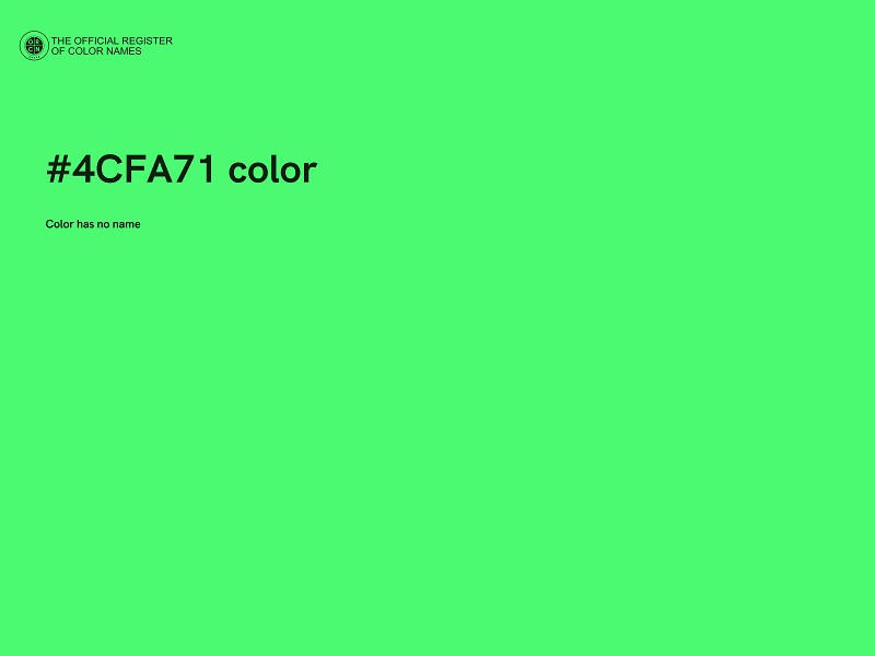 #4CFA71 color image