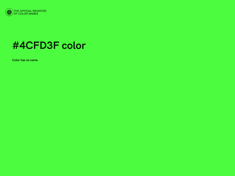 #4CFD3F color image