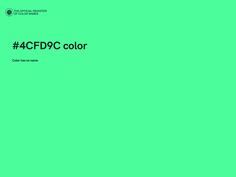 #4CFD9C color image