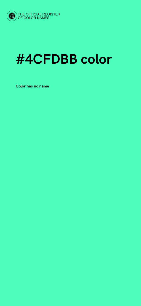 #4CFDBB color image