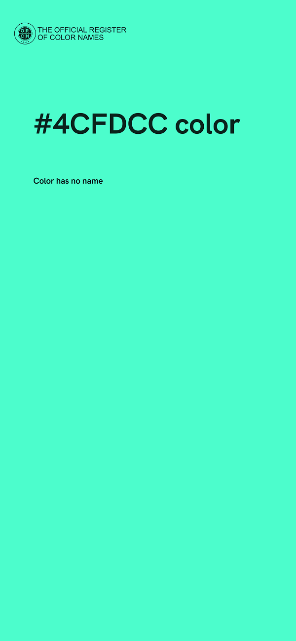 #4CFDCC color image