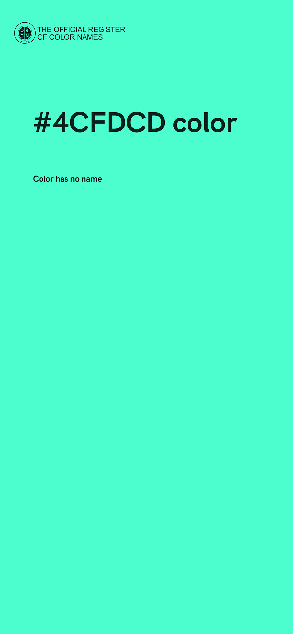 #4CFDCD color image