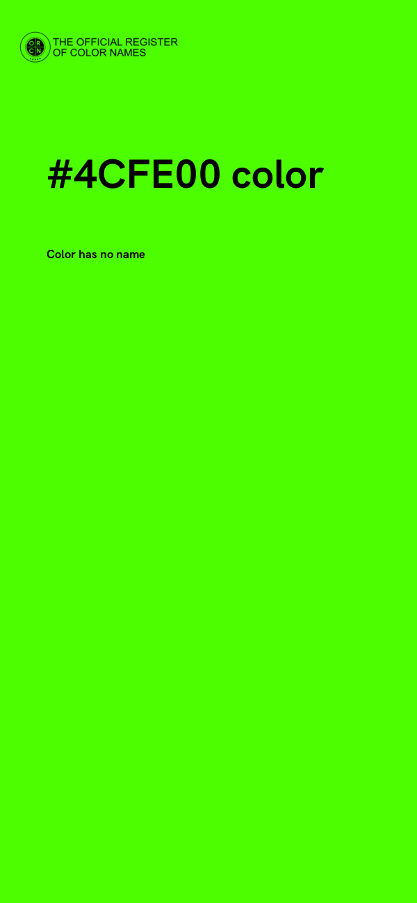 #4CFE00 color image