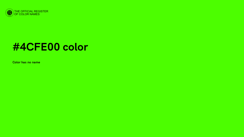 #4CFE00 color image