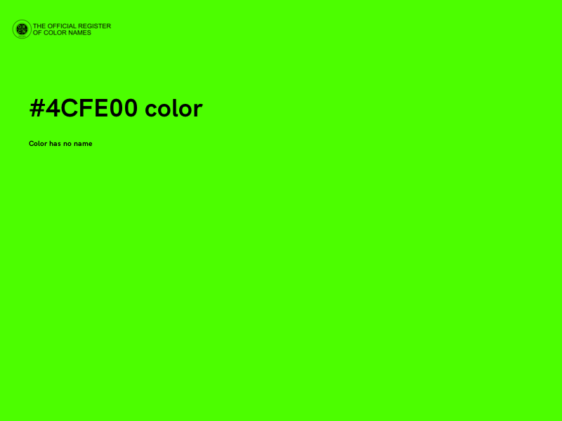 #4CFE00 color image