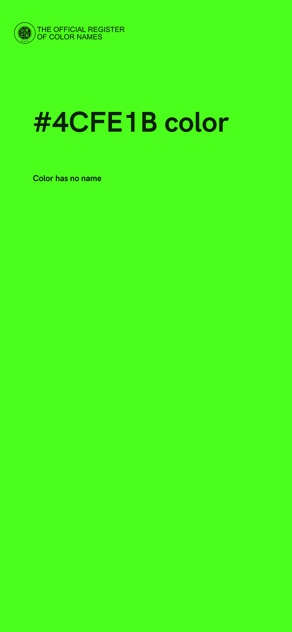 #4CFE1B color image