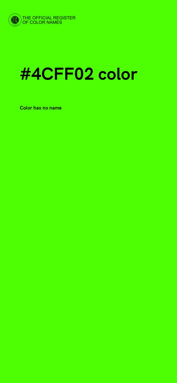 #4CFF02 color image