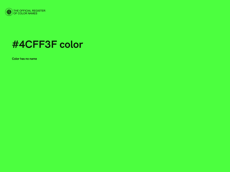 #4CFF3F color image