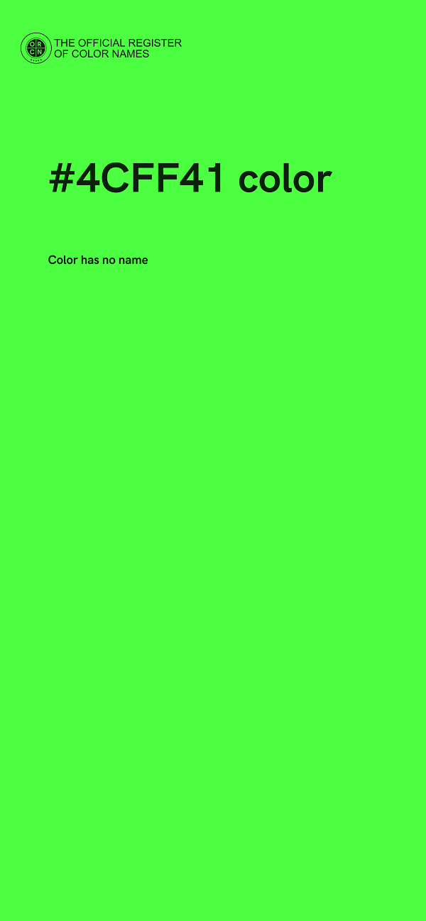 #4CFF41 color image
