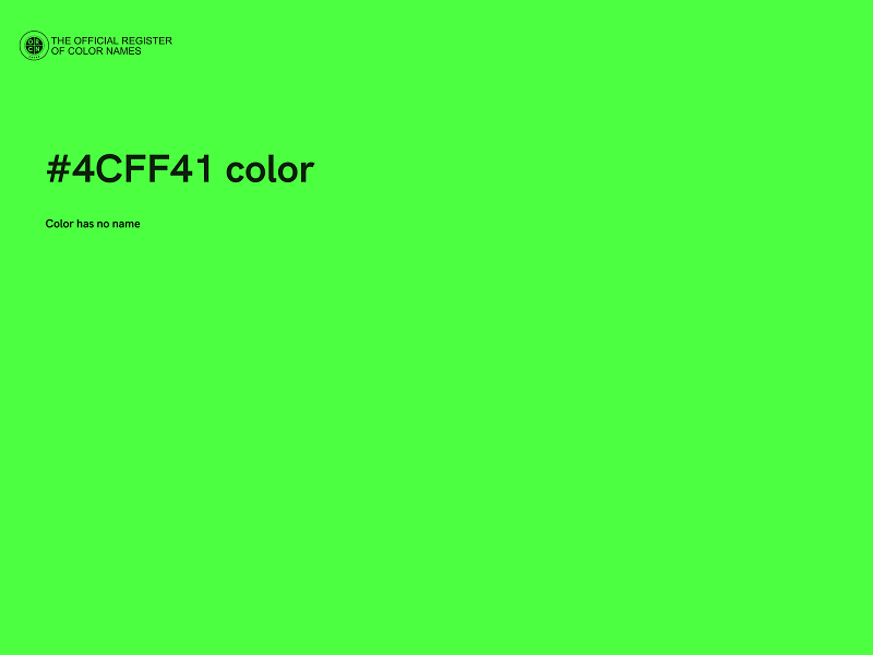 #4CFF41 color image