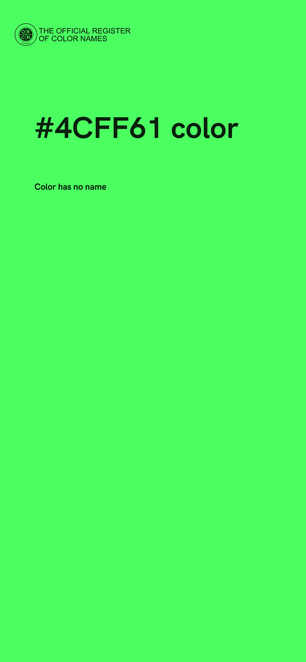 #4CFF61 color image
