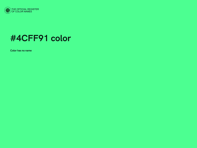 #4CFF91 color image